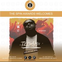 Reach Records Artist, Tedashii Hitting the Spin Awards Stage
